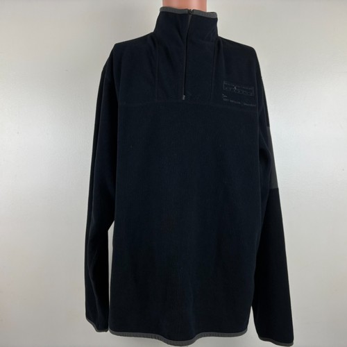 Head Of The Charles Sweater Mens Size XL Black Quarter Zip Boston Massachusetts - Picture 2 of 5