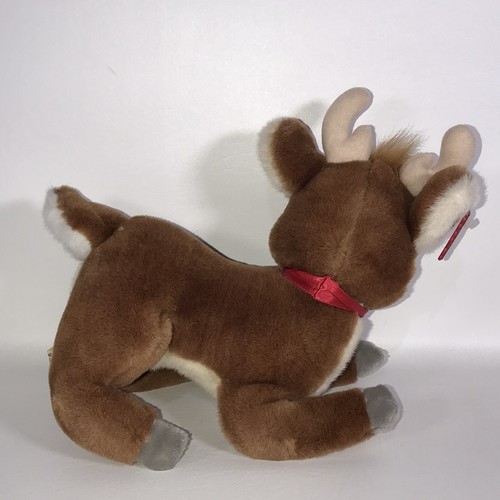 Vintage RUDOLPH The Red Nosed Reindeer 10" Sitting Plush Toy by APPLAUSE w/Tag - Picture 5 of 8