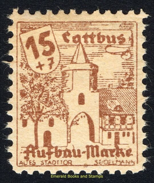 EBS Germany 1946 Locals - COTTBUS Rebuilds - Wiederaufbau - Michel 9 - MNH** EBS Germany 1946 Locals - COTTBUS Rebuilds - Wiederaufbau - Michel 9 - MNH**