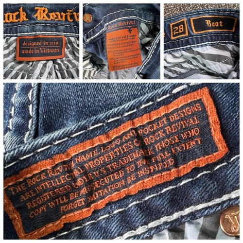 Rock Revival Jeans Damen blau 28 Julee Bootcut ausgestellt Pattentasche distressed - Bild 23 von 24