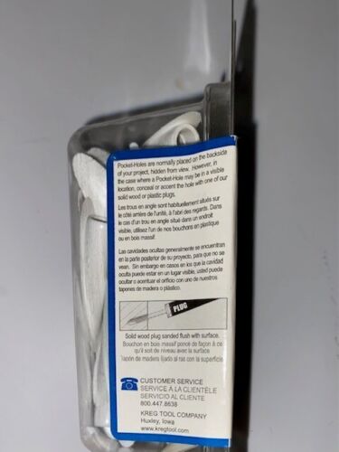 Kreg® Pocket-Hole Plugs Plastic White - Picture 3 of 4
