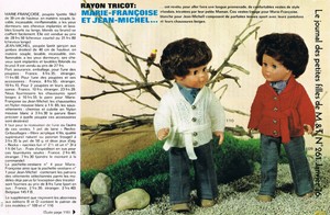 ▬►Page POUPÉE FRANÇOISE Modes et Travaux avec mini-patron JANVIER 1956 ▬►Page POUPÉE FRANÇOISE Modes et Travaux avec mini-patron JANVIER 1956