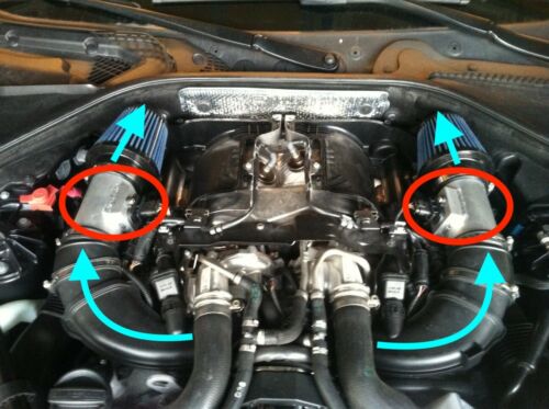 BMW N63 Intake Cold Air Intake housing 550i 750i 750Li 50i F01 F02 F07 F10 F11 - Picture 2 of 8