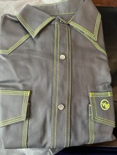 Western Welder Classic Work Shirt Pearl Snap Triple Stitched Non FR Size S