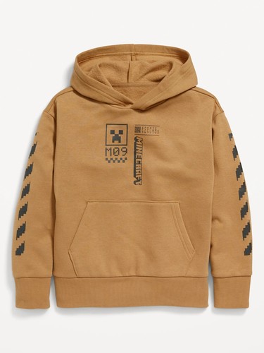 Minecarft Hoodie Gender-Neutral Pop-Culture Pullover Hoodie for Kids - Picture 3 of 5