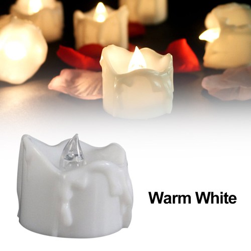 12x Flammenlose flackernde LED Lichter Haus Dekoration Timer Elektrische Kerzen - Bild 16 von 16