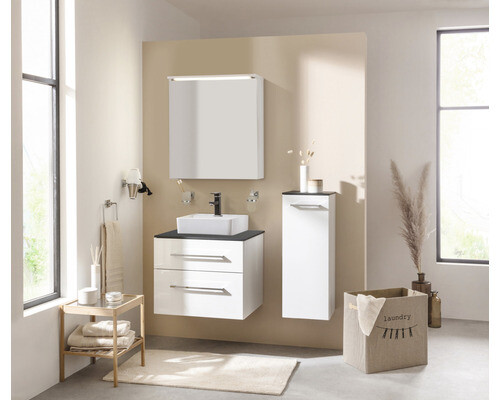 Waschbeckenunterschrank Fackelmann Oxford 50,9x60x48,8 cm ohne Waschbecken weiß - Bild 3 von 10