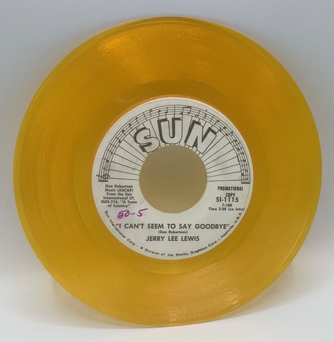 Jerry Lee Lewis-I Can't Seem To Say Goodbye-1970 7” 45rpm Yellow PROMO TEST VG++ - Picture 2 of 2