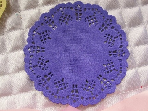 10 pc 3.5" Paper Doily Gold Pink Yellow Blue White Green Purple Red Orange ROUND - Picture 21 of 27
