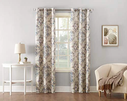  Regina цветочный акварель энергоэффективный 40 «W x 63» L (упаковка из 1) лен - Изображение 2 из 4