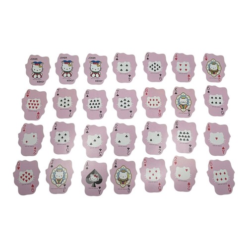 Hello Kitty Shaped Complete Deck of Playing Cards Vintage Sanrio 2001 - Bild 4 von 5