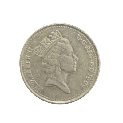 1992 - 10 Pence - Elizabeth II 3rd portrait; small type KM# 938b