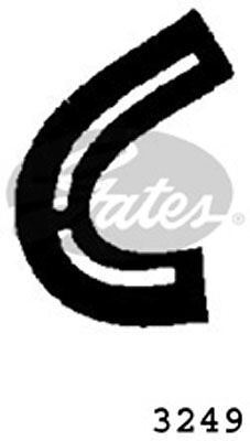 GATES CURVED RADIATOR HOSE 125MMX32 - 3249 - Picture 2 of 9