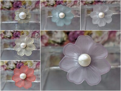 Scheibe - ''Blüte'' - zarte Farben - kompatibel m. Charlotte 21, Touch, Ring Ding