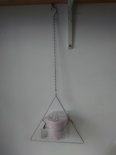 2 x Michelle Keegan hanging Lantern Candle Holders with ceramic plant pot & Rope - Picture 6 of 11