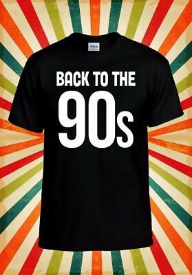Back To The 90s Year Fun Cool Retro Herren Damen Trägershirt Tank Top Unisex T-Shirt 2723