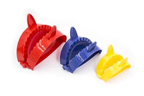 3PCS Dumpling Press Pastry Dough Cutter Empanada Pie Maker Pierogi Calzone Mould - Picture 2 of 11