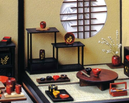 Pleco Creative Rakuza Series Lacquerware Creat Miniature kit 1/12 Japan New F/S - Picture 2 of 3