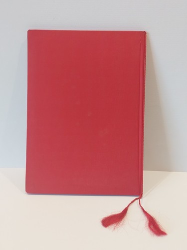 Carpeta de tapa dura roja de la Unión Soviética. Escudo de armas de la URSS. Original. #2 - Imagen 6 de 17