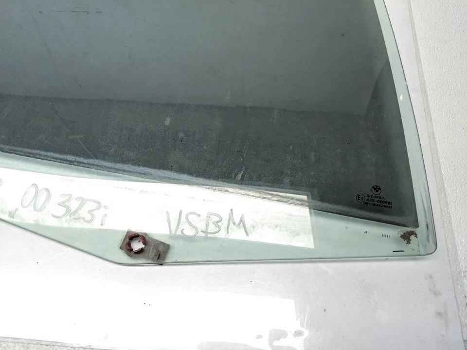 1999-2000 Bmw 323I седан задняя левая водительская дверь стекло окно - Изображение 2 из 4