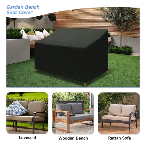Waterproof Patio Furniture Cover Patio Bench Loveseat Couch Sofa Cove 4-Seater - Picture 12 of 13