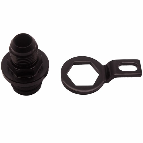 For Honda Acura Block Plug Adapter Breather Fitting 10AN Oil Catch Can D16 USA - Foto 8 di 11