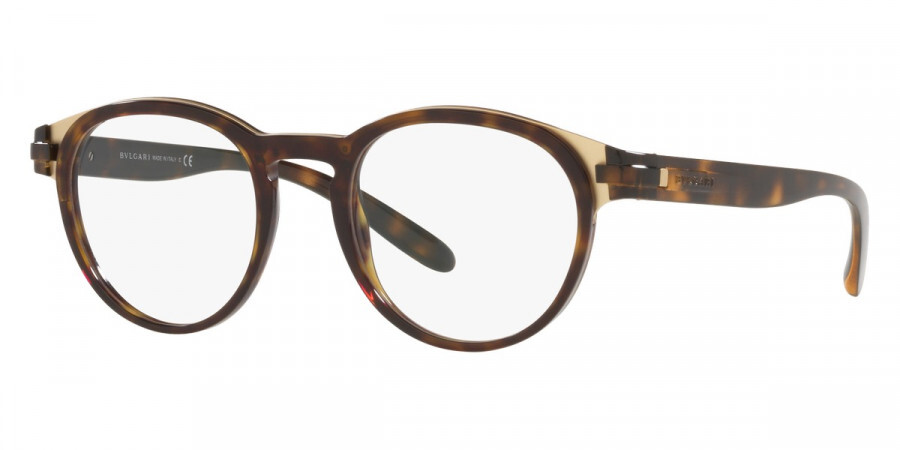 Оптика Bulgari Mens 50 мм из гаванского и матового бледно-золотого стекла BV1115-504-50