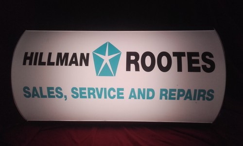 Hillman,rootes,imp,avenger,display,mancave,lightup sign,garage,workshop,vintage - Picture 3 of 3
