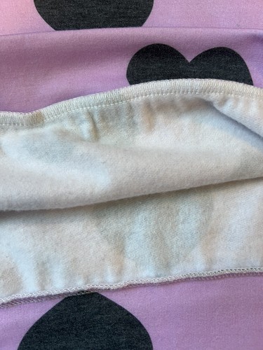 Pixie Lane Girls French Terry Lined Pullover Heart Print Sweatshirt Top 9-10 - Picture 2 of 4