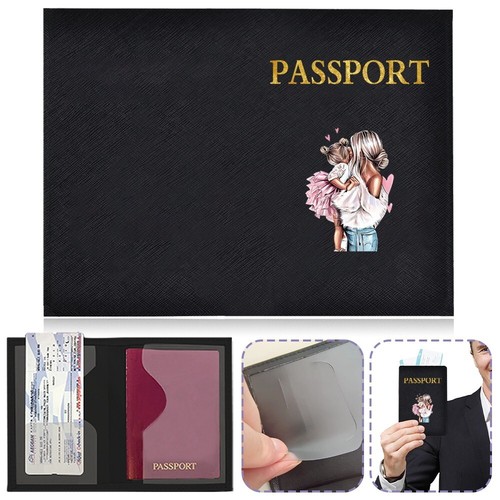 Personalised Passport Holder Protector Cover Wallet Leather Mother's Gift - Picture 12 of 27