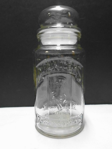 Vintage Planters Peanuts 75th Anniversary Clear Glass Jar with Lid 1981 EUC - Picture 2 of 5