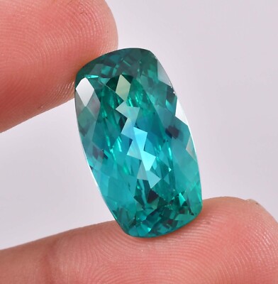 22 x 13 mm Bi-Color Parti Sapphire 23.70 Ct Natural Flawless Gemstone Certified