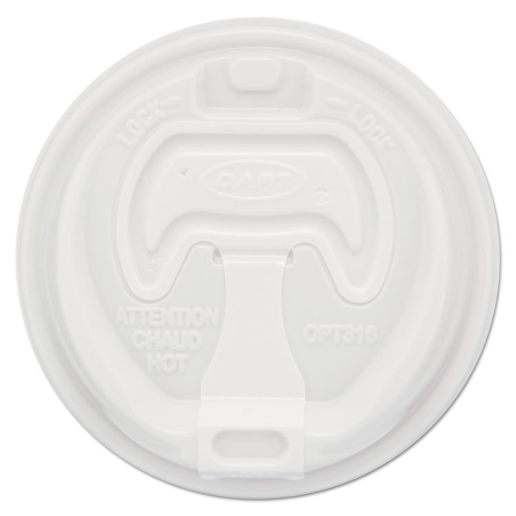 SOLO CUPS Optima Reclosable couvercles pour papier Hot Cups pour 10-24 oz tasses Blanc 1000 SOLO CUPS Optima Reclosable couvercles pour papier Hot Cups pour 10-24 oz tasses Blanc 1000