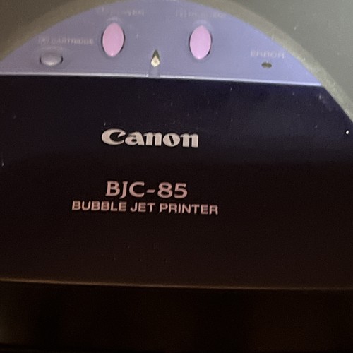 Canon Color Bubble Jet BJC-85 Portable Printer K10190 - No power Cord - Untested - Picture 6 of 24