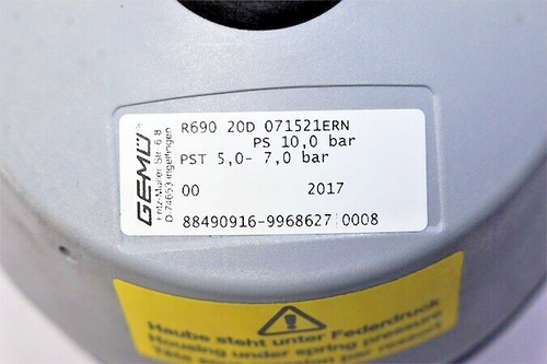 GEMU R690 20D 071521ERN Pneumatically operated diaphragm valve - Picture 3 of 9