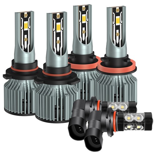 For Lexus IS250 IS350 RX350 2007 2008 2009 LED Headlight Fog Light Bulbs Combo - Picture 1 of 16