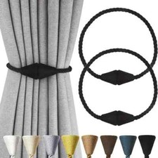 2 Stück Stark Magnetische Vorhang Gardinen Halter Raffhalter Magnetverschluss