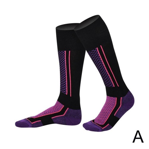 Long Warm Breathable Ski-Socks Thicken Winter Sports Women Child~ Men 9CT7 - Picture 8 of 11