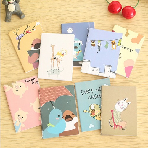1x Cute Cartoon Notebook Handy Pocket Notepad Paper Journal Diary for Kid Adult - Picture 2 of 11