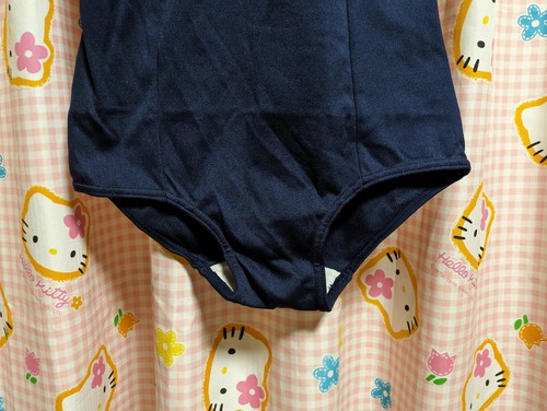 120 ^_^Japanese SchoolGirl Swimsuit. Navy. Excellent~Perfect! Length 62㎝. - Picture 2 of 8