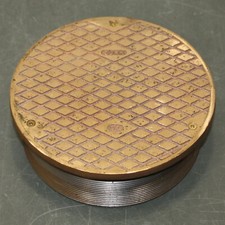 Zurn Floor Drain Cleanout Cover 58636-1, 7-3/4" Nickle Bronze, for ZN1400-8-NH