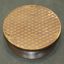 Zurn Floor Drain Cleanout Cover 58636-1, 7-3/4" Nickle Bronze, for ZN1400-8-NH