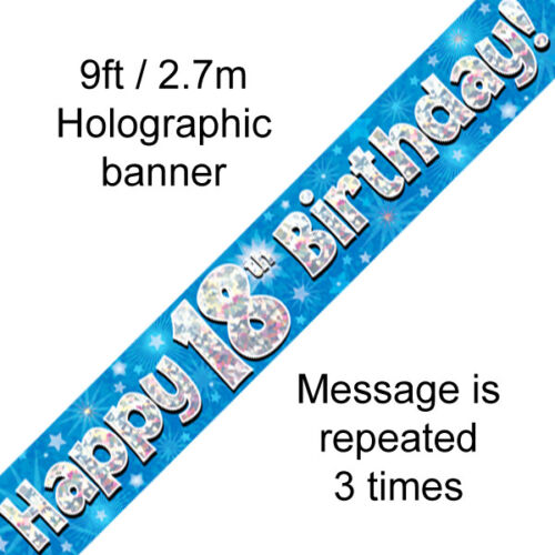 Banderas de cumpleaños decoraciones edades 1 - 70 niña niño hombre mujer - Imagen 43 de 61