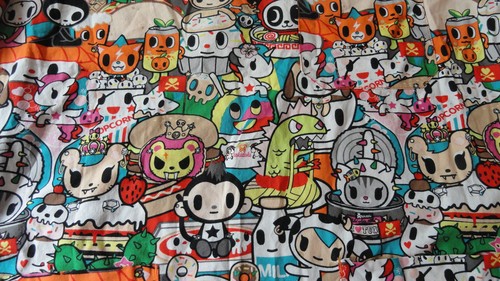 Tokidoki Scrub Medical Koi Top Sz S 97% Cotton Anime Allover Graphic - Picture 5 of 15