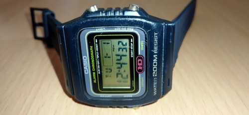 Reloj Digital Casio Dw-270 Retro Vintage Años 80 Deportes Acuáticos Excelente Estado
