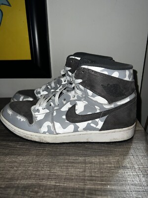 スニーカー NIKE Air Jordan 1 Retro High Premium '3M Grey Camo' 2017 AW New Air Jordan 1 High Camo 3M Shadow Black Dark Stucco White