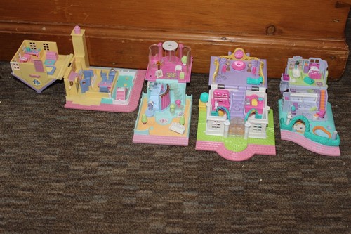 Vintage Set Of 4 Polly Pocket Playsets - Picture 5 of 10