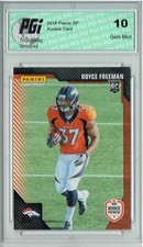 Royce Freeman 2018 Panini Rookie Premiere #FL23 1/221 Made Rookie Card PGI 10