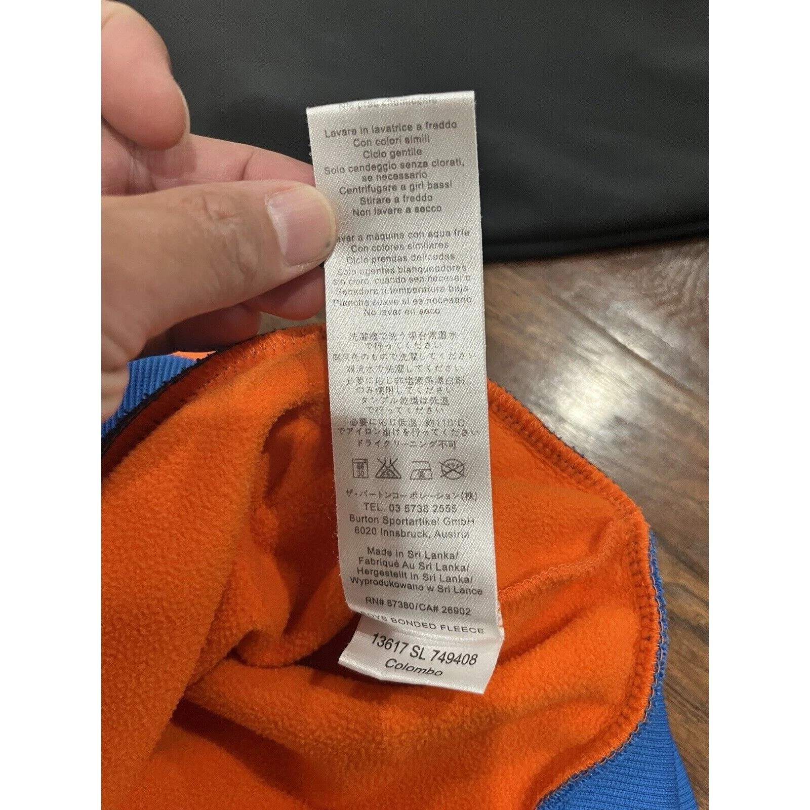 burton dry ride full zip hooded snowboarding jacket