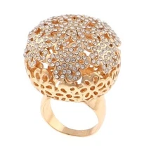 Gold Tone Fashion Gold Plated Ring- MNS429-G9